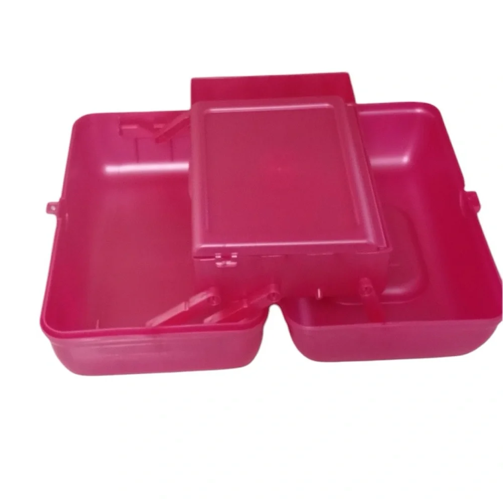 Caboodles On The Go Girl Makeup Case Hot Pink Barbie Retro Y2K Travel Organizer